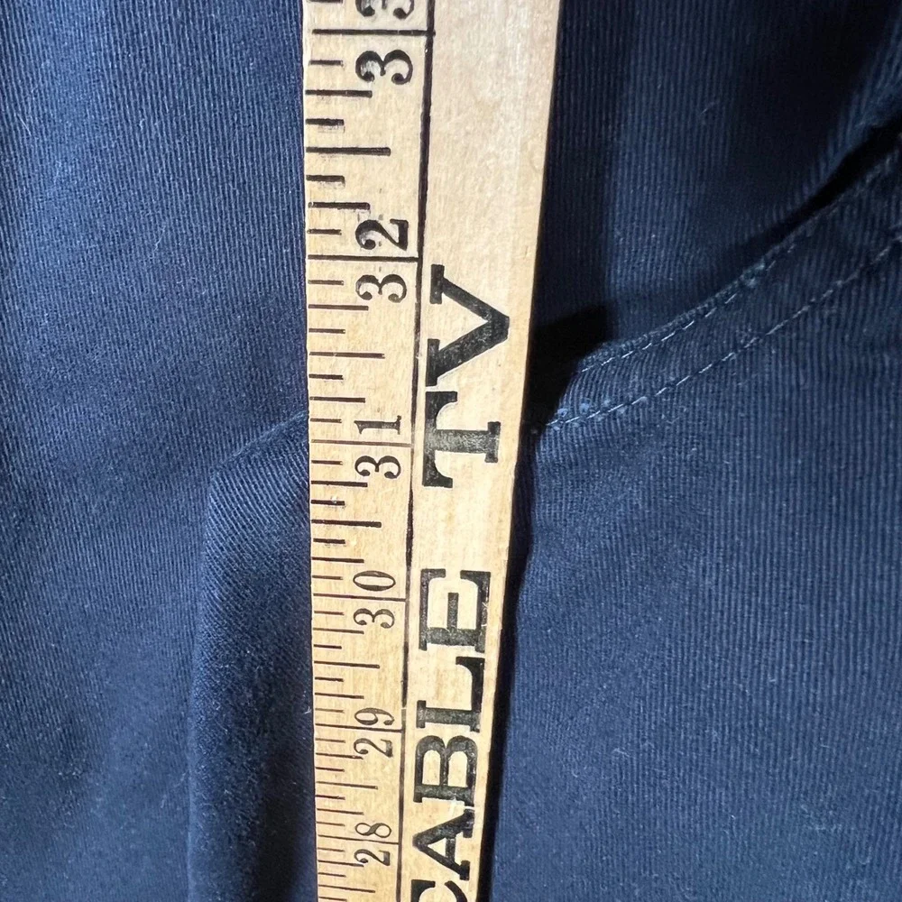 Polo Jeans Co Ralph‎ Lauren Mens 36x32 Navy Blue Pleated Cotton Chino Pants